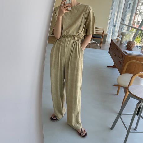 【nokcha original】melange jumpsuit_np0438