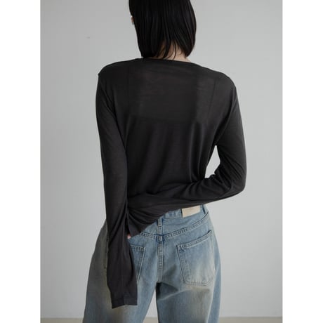《予約販売》accent daily sheer tops/3colors_nt2240