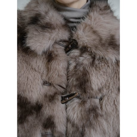 《予約販売》toggle button fur jacket_no0491