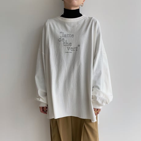 【nokcha original】“latte de the vert” tee/2colors_nt1446