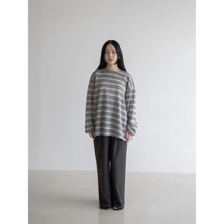 《予約販売》jacquard over tee/2colors(unisex)_nt2055