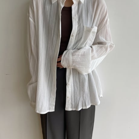 《予約販売》rincl over sheer shirt/2colors_nb0077