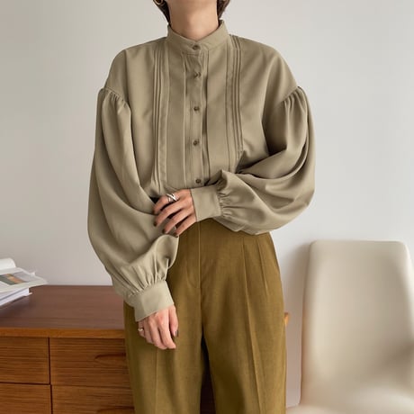 【nokcha original】2way lady gather blouse_nt1061