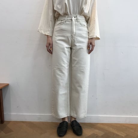 ＊予約販売＊ステッチパンツ/アイボリー_np0001