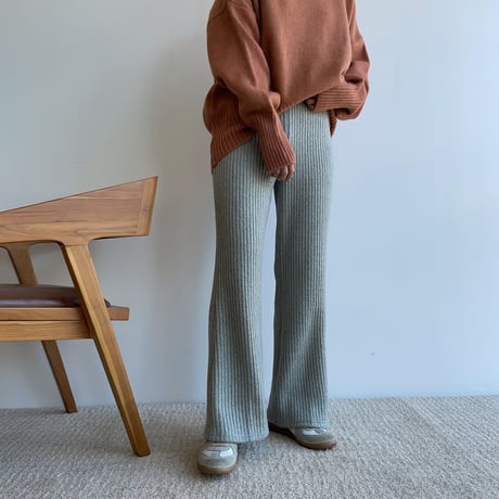 《予約販売》knit daily lib pants/2colors_np0514