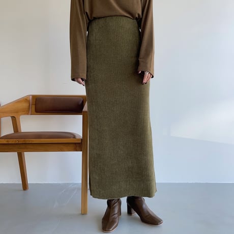 《予約販売》velvet long skirt/2colors_ns0062