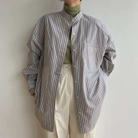 【nokcha original】stripe over shirt/2colors_nb0118