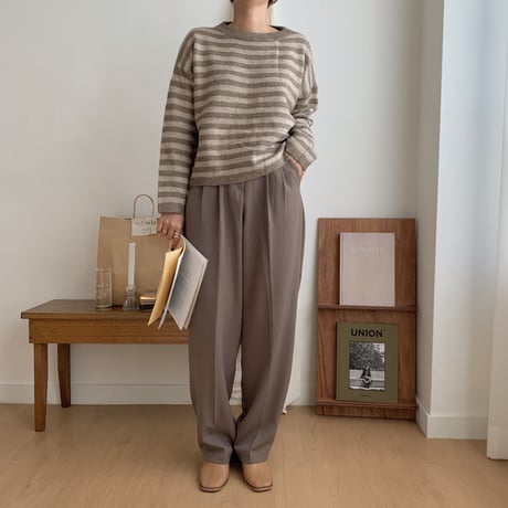 ✳︎予約販売✳︎border short knit_nt0185