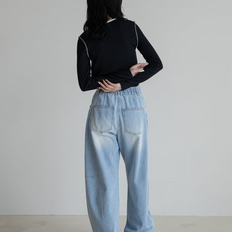 《予約販売》oval soft jeans/2colors_nj0130