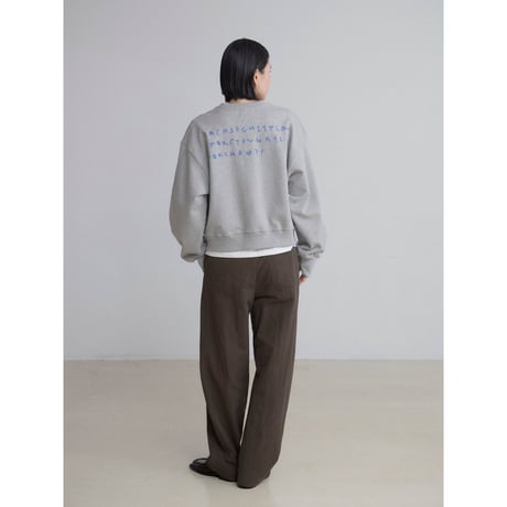 【NOKCHA × MOMO】alphabet sweat pullover/2colors_nt2488