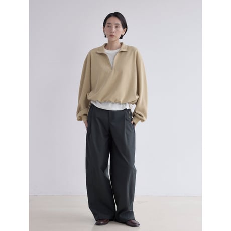 《予約販売》2way half zip rich pullover/3colors_nt2533