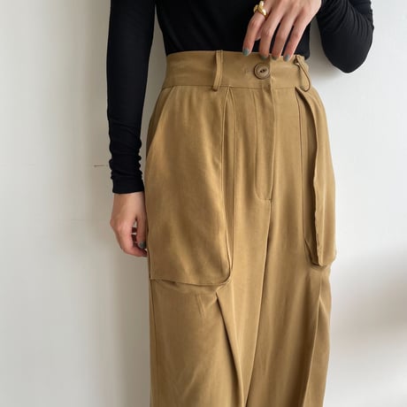 【nokcha original】2way pocket pants/olive khaki_np0666