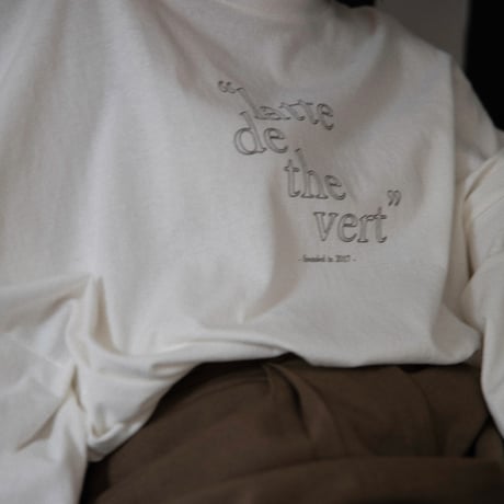 【nokcha original】“latte de the vert” tee/2colors_nt1446
