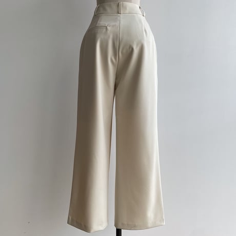【nokcha original】three tuck wide pants/ivory_np0766