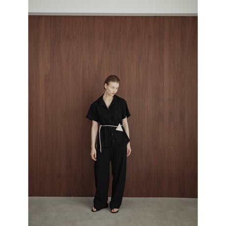 - AUTHENTIC series - vintage like linen oval pants/2colors_an0040