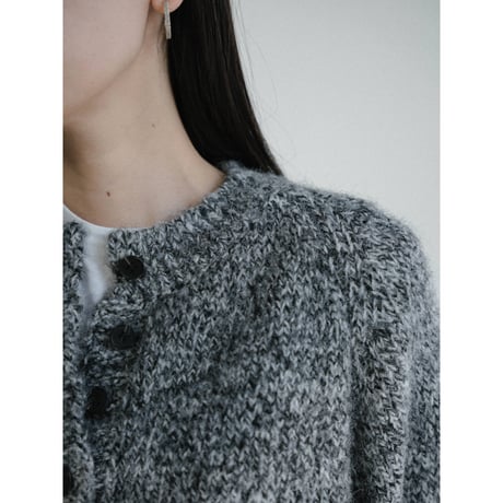 《予約販売》melange button over knit/2colors_nt2453