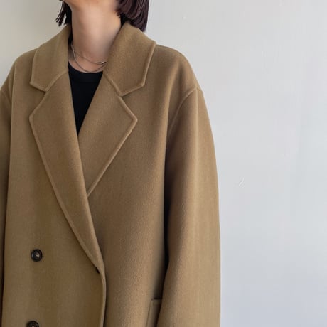 【nokcha original】HAND MADE tailored middle coat/beige_no0306