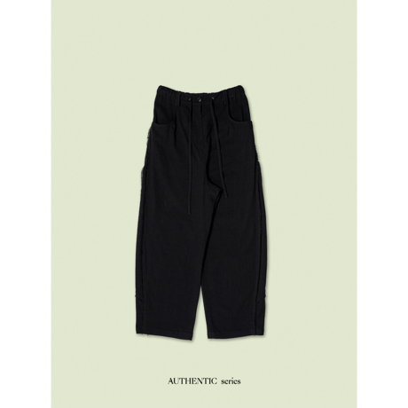 - AUTHENTIC series - vintage like linen oval pants/2colors_an0040