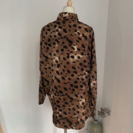 《予約販売》leopard silky blouse_nt0569