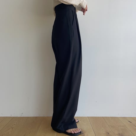 《予約販売》straight tuck wide pants/2colors_np0902