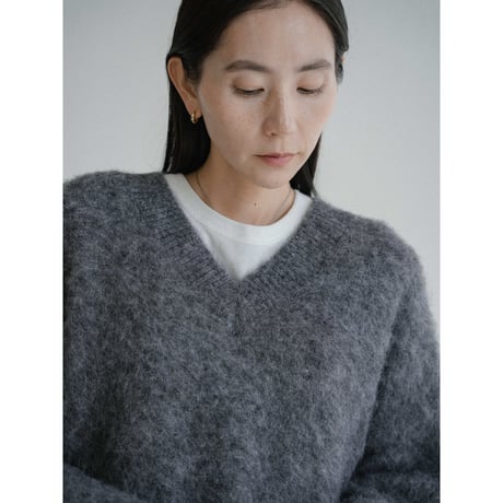 《予約販売》mohair like v neck over knit/2colors_nt2440
