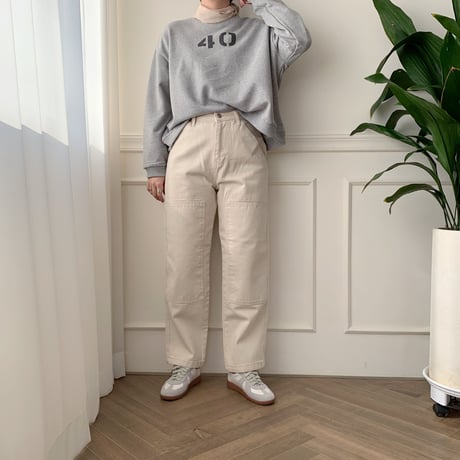 ✳︎予約販売✳︎point white jeans_np0005
