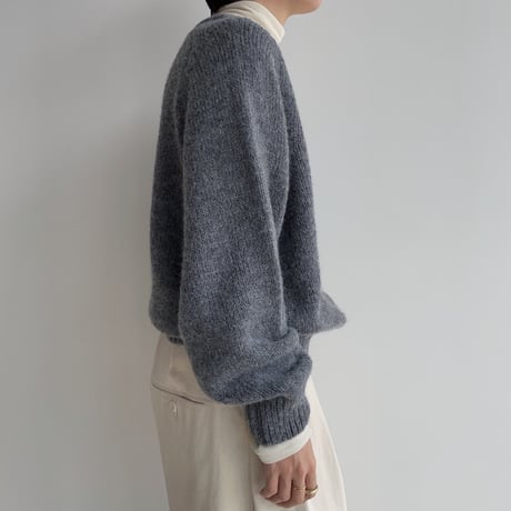 《予約販売》v neck rich knit/2colors_nt1924
