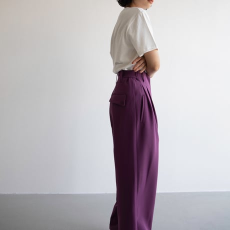 【nokcha original】waist pants/grape_np0596