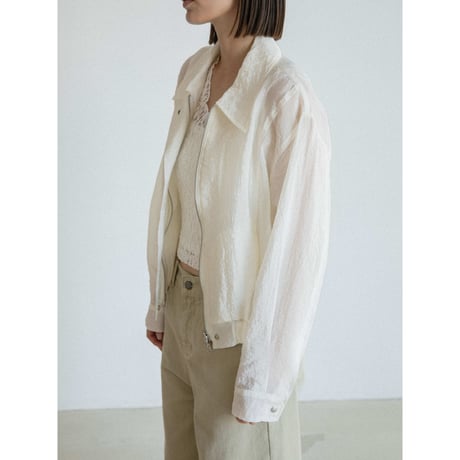 《予約販売》glossy sheer jacket/2colors_no0533