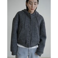 《予約販売》wool hoodie blouson/2colors_no0485