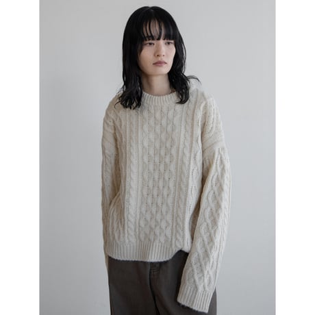 《予約販売》cable knit pullover/2colors_nt2213