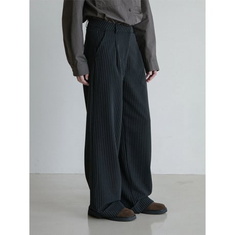 《予約販売》roll up stripe wide pants/2colors_np1200