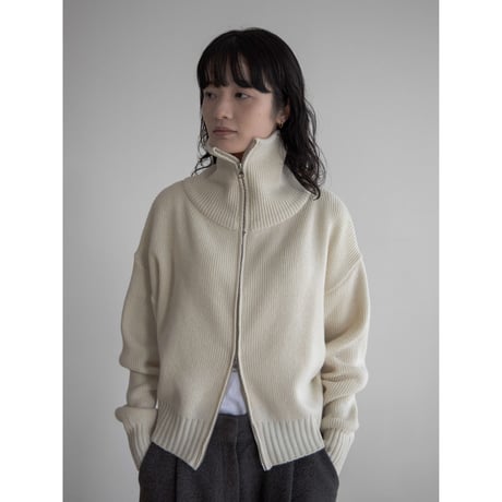 《予約販売》quality zip knit cardigan/2colors_no0398