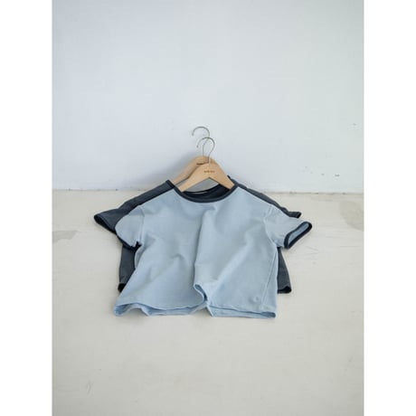 《予約販売》accent border daily minimal tee/2colors_nt2578