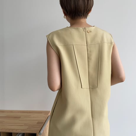 【nokcha original】quality lady jumpsuit/yellow beige_np0422