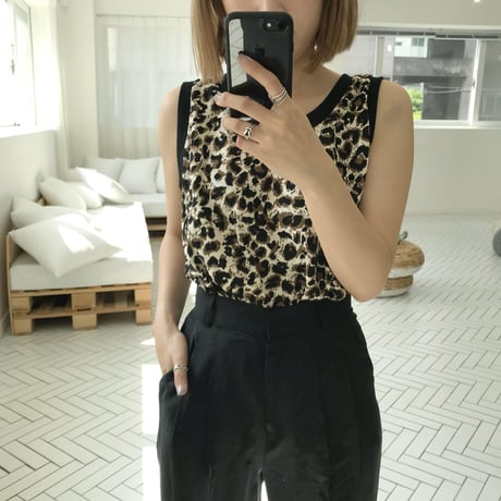 ✳︎予約販売✳︎レオパードタンクトップ/2colors
