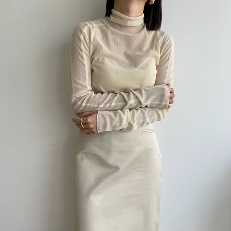 【nokcha original】stitch sheer tops/4colors_nt1281