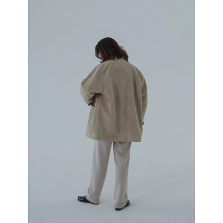 - AUTHENTIC series - real suède rich jacket/écru_an0014