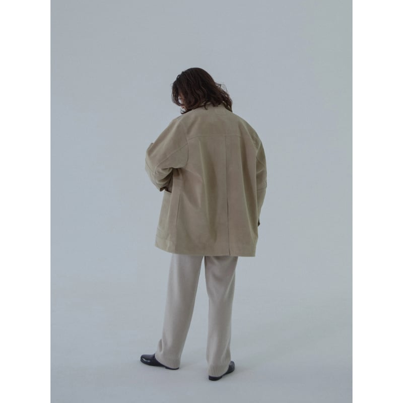【nokcha】real suede rich jacket AUTHENTIC series - real suède rich jacket/bla