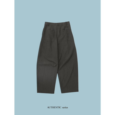 - AUTHENTIC series - accent oval tuck pants_an0055