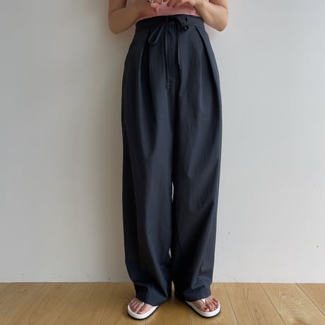 【nokcha original】string washer oval pants/2colors_np0827