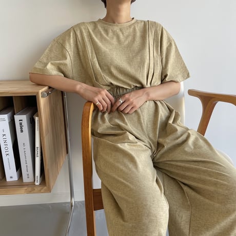 【nokcha original】melange jumpsuit_np0438