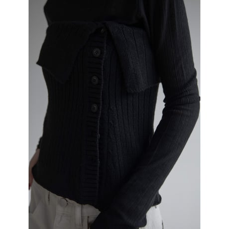 《予約販売》knit bare top/2colors_nt2136