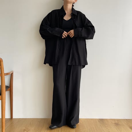 《予約販売》material tuck pants/2colors_np0676