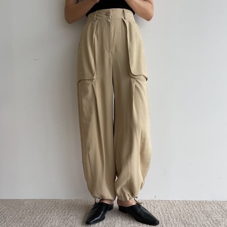 【nokcha original】2way pocket pants/beige_np0665