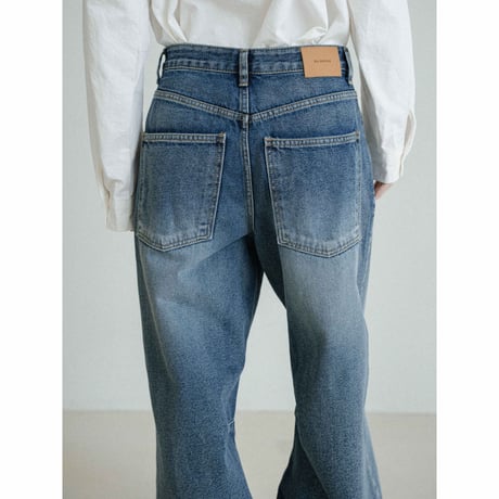 《予約販売》vintage like wide denim pants_nj0166