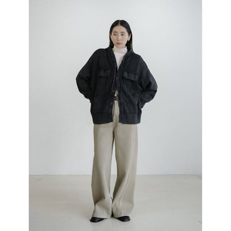 《予約販売》ash hoodie knit jacket/2colors_no0501