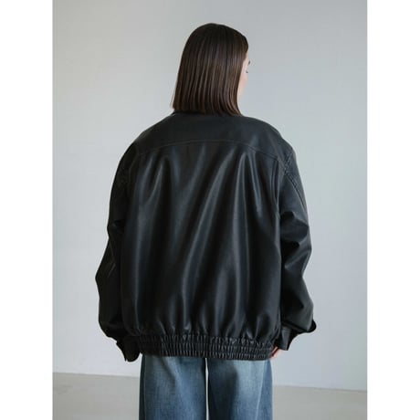 《予約販売》mood leather like jacket/2colors_no0508