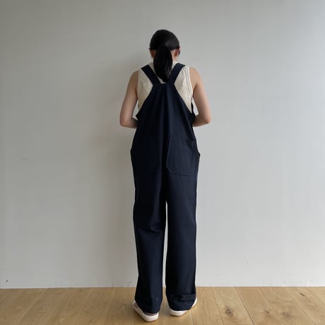 【nokcha original】material over all/navy_np0831