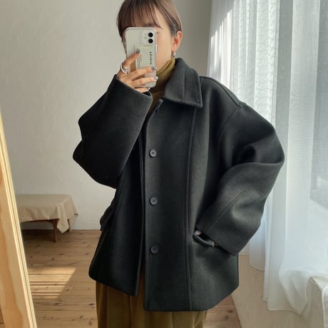 《予約販売》over middle coat/2colors_no0136